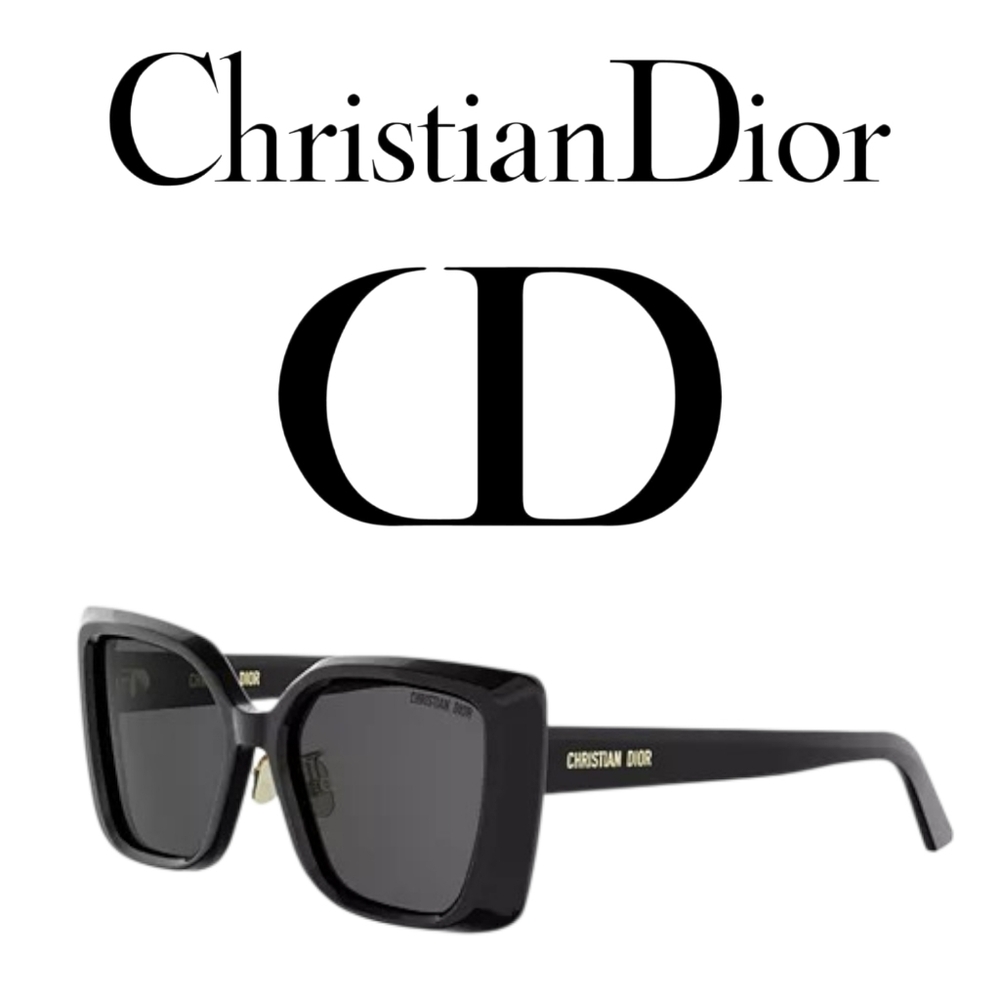 Brand NEW!!! Authenticated CHRISTAIN DIOR SUNGLASSES SQUARE MSRP $640 Midnight - Picture 4 of 16
